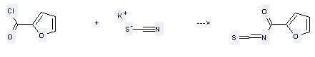 Furancarbonyl isothiocyanate can be prepared by furan-2-carbonyl chloride and thiocyanic acid; potassium salt